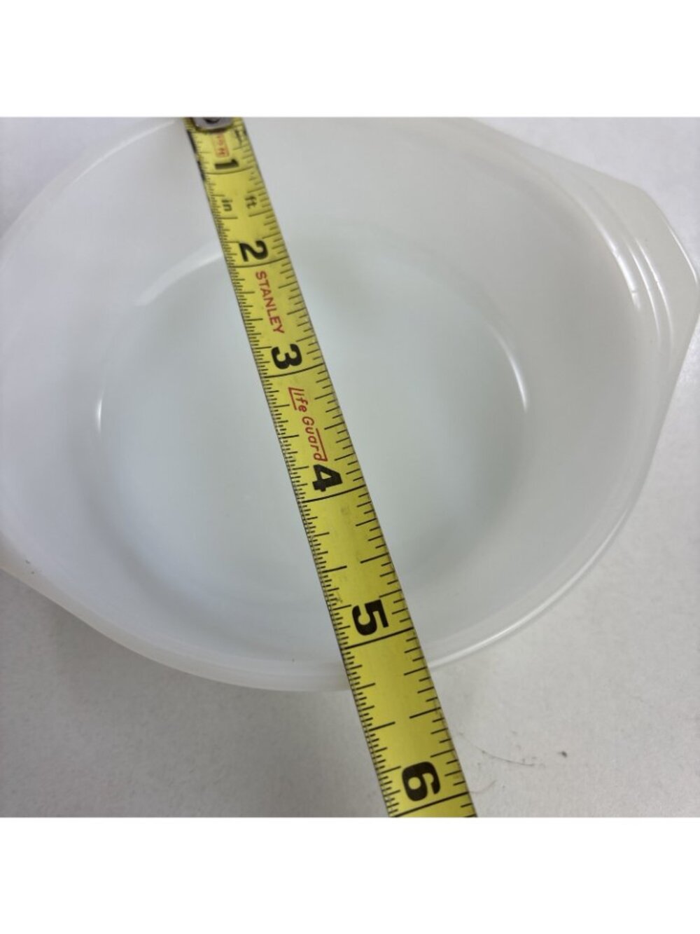 3 Vtg Anchor Hocking Fire King Casserole Single Dishes Swirl Milk White Glass - Picture 3 of 4